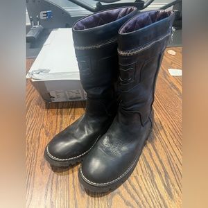 Vintage Chanel knee high boot